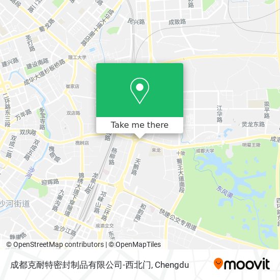 成都克耐特密封制品有限公司-西北门 map