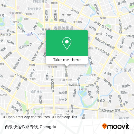 西铁快运铁路专线 map