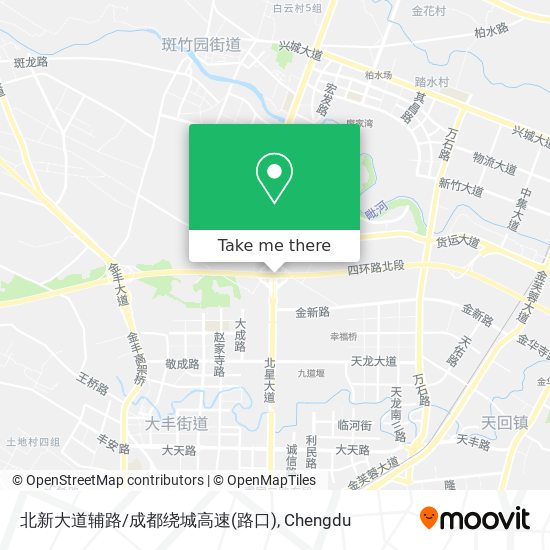 北新大道辅路/成都绕城高速(路口) map