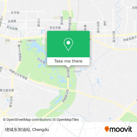 绕城东加油站 map