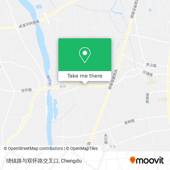 绕镇路与双怀路交叉口 map