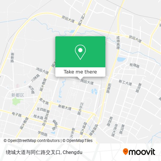 绕城大道与同仁路交叉口 map