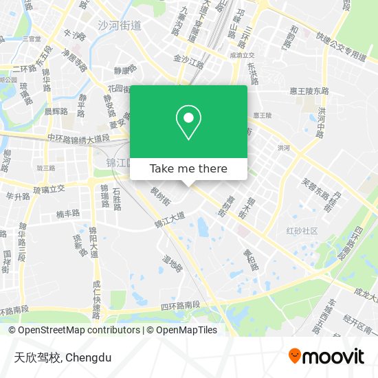天欣驾校 map