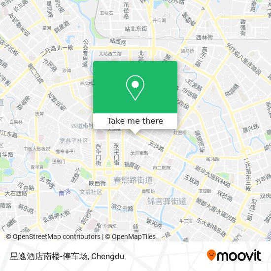 星逸酒店南楼-停车场 map