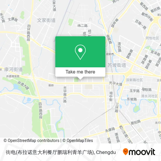 街电(布拉诺意大利餐厅鹏瑞利青羊广场) map