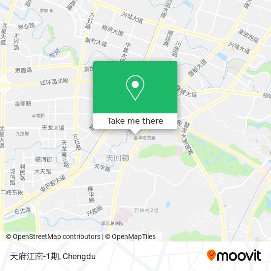 天府江南-1期 map