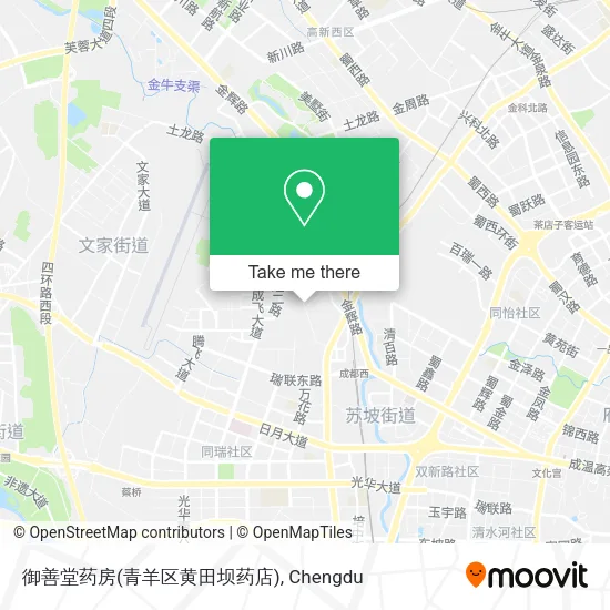 御善堂药房(青羊区黄田坝药店) map