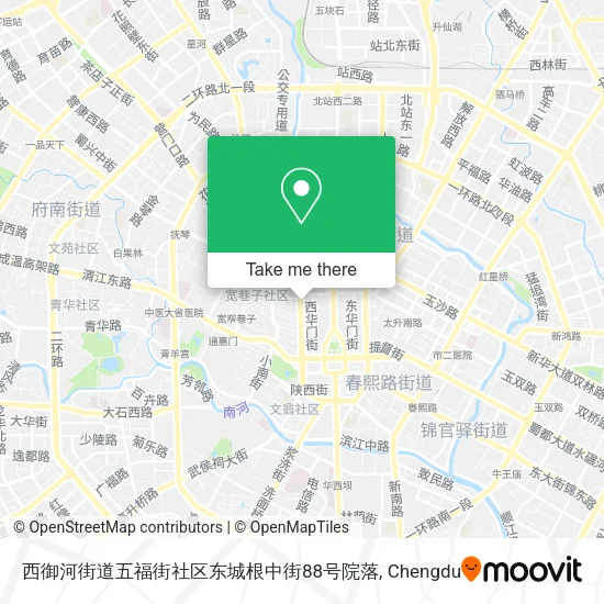 西御河街道五福街社区东城根中街88号院落 map