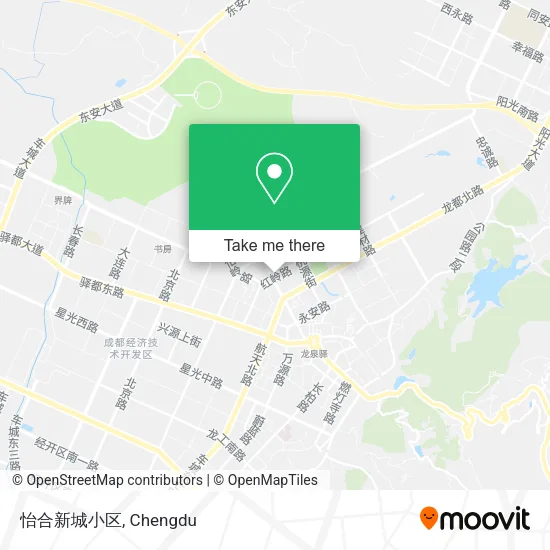 怡合新城小区 map