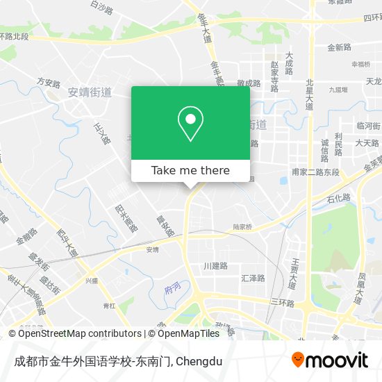 成都市金牛外国语学校-东南门 map