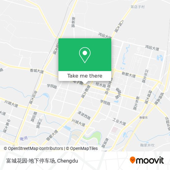 富城花园-地下停车场 map