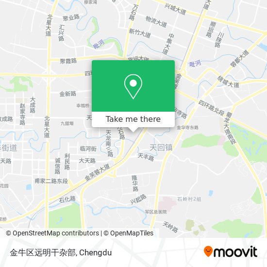 金牛区远明干杂部 map