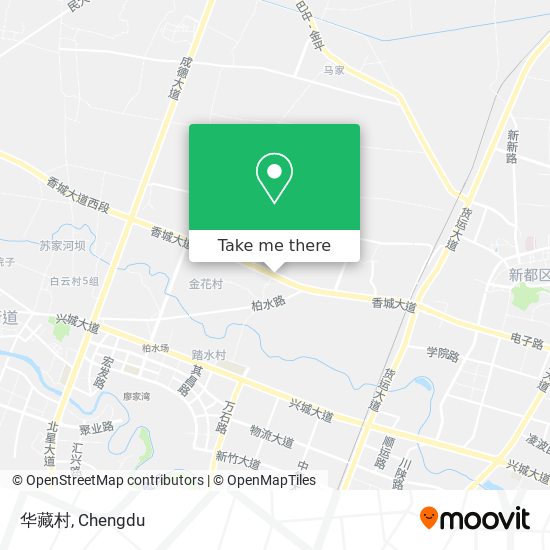 华藏村 map
