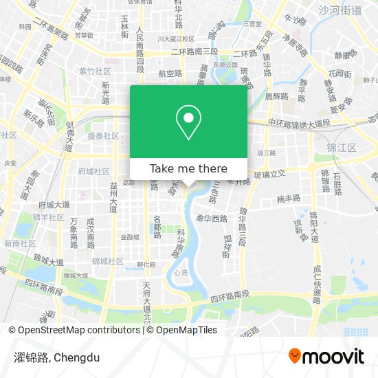 濯锦路 map