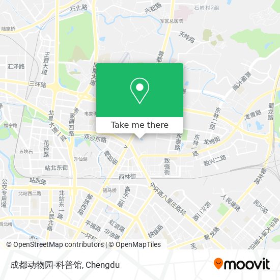 成都动物园-科普馆 map