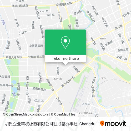 胡氏企业苇权橡塑有限公司驻成都办事处 map