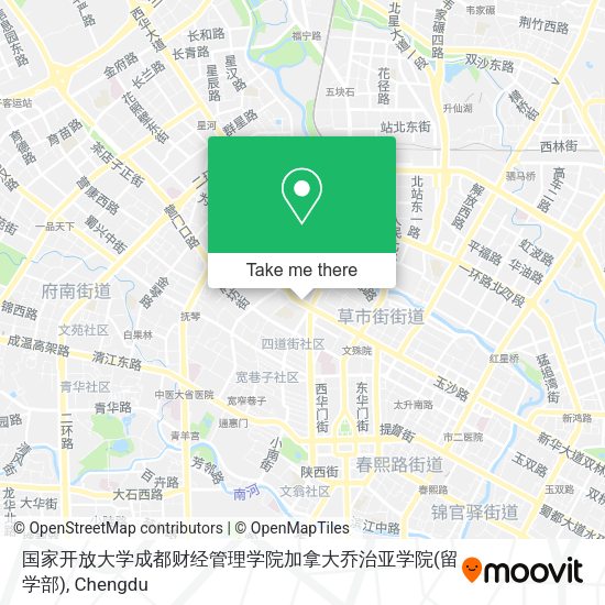 国家开放大学成都财经管理学院加拿大乔治亚学院(留学部) map