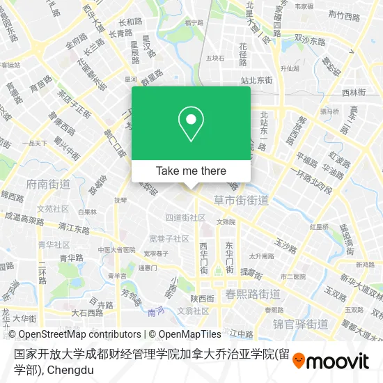 国家开放大学成都财经管理学院加拿大乔治亚学院(留学部) map