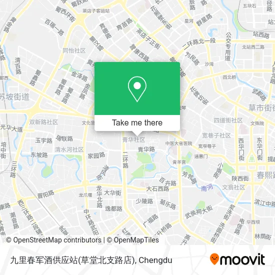 九里春军酒供应站(草堂北支路店) map
