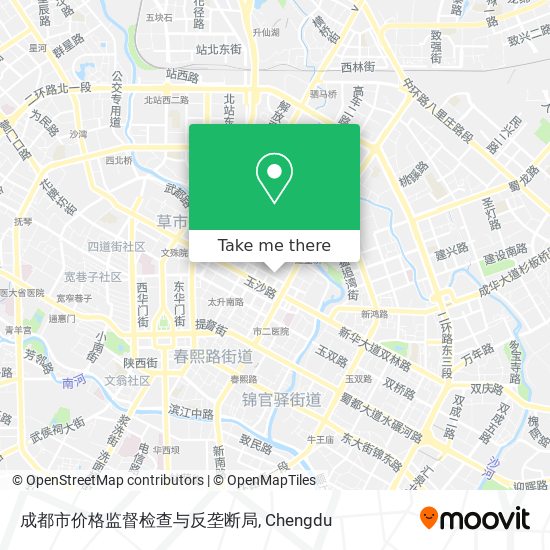 成都市价格监督检查与反垄断局 map