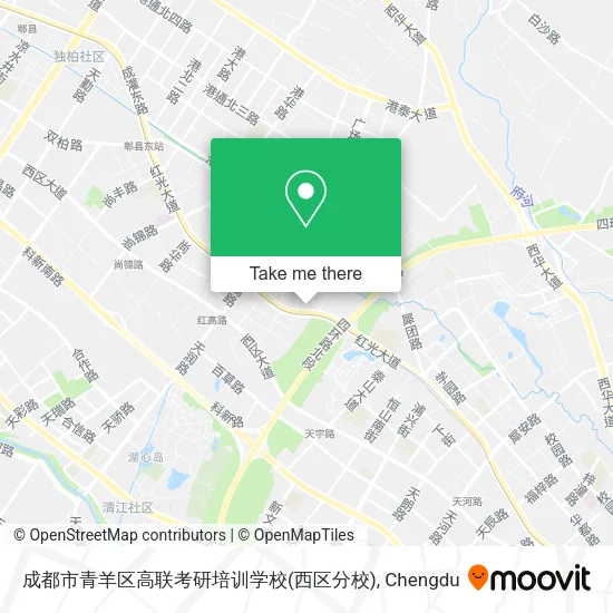成都市青羊区高联考研培训学校(西区分校) map