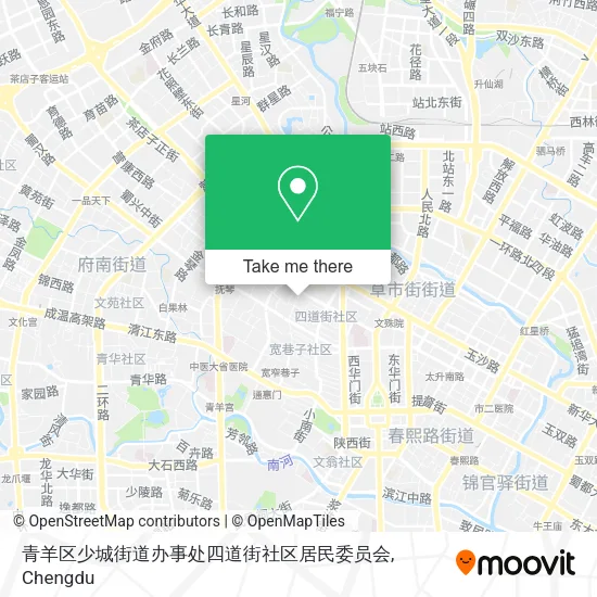 青羊区少城街道办事处四道街社区居民委员会 map