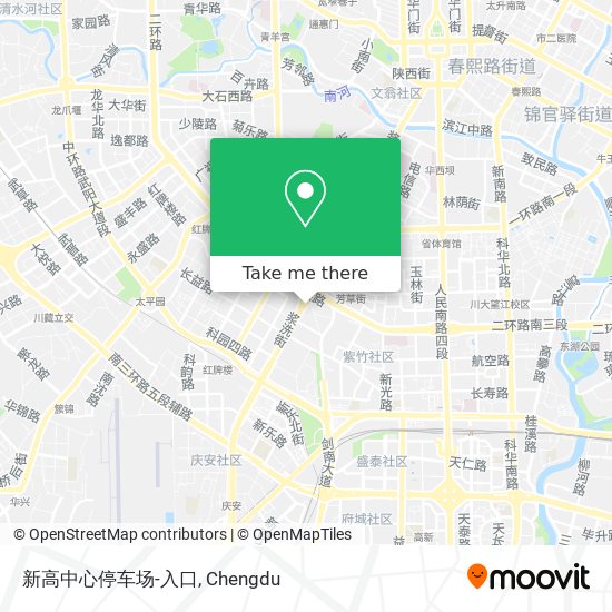 新高中心停车场-入口 map