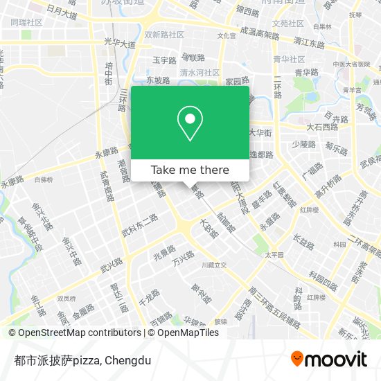 都市派披萨pizza map
