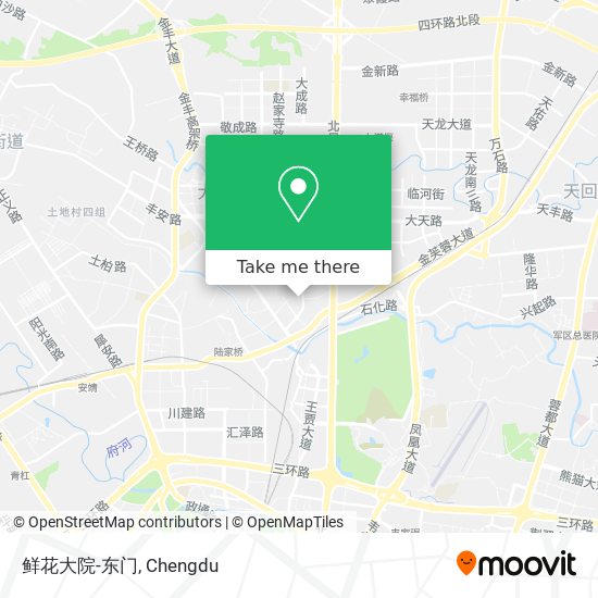 鲜花大院-东门 map