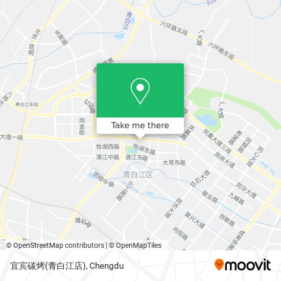 宜宾碳烤(青白江店) map
