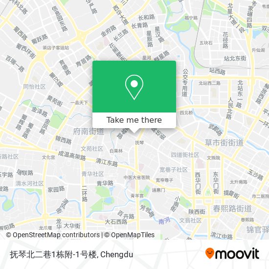 抚琴北二巷1栋附-1号楼 map