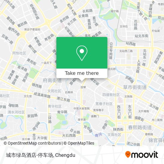 城市绿岛酒店-停车场 map