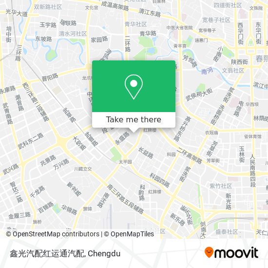鑫光汽配红运通汽配 map