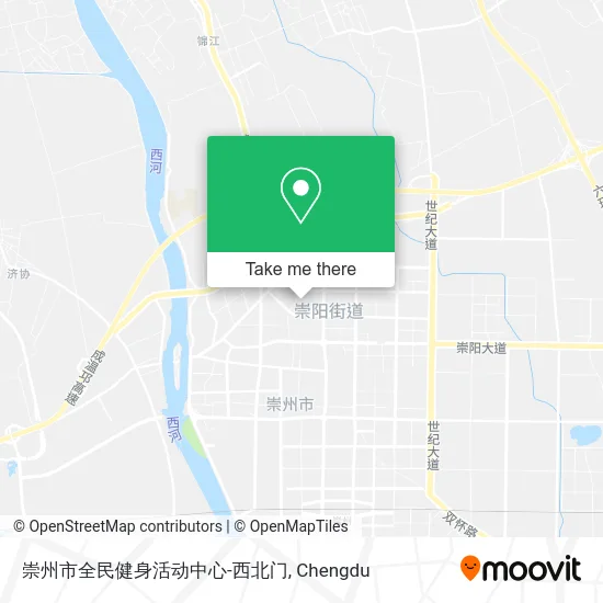 崇州市全民健身活动中心-西北门 map