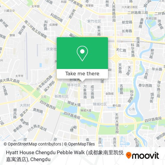 Hyatt House Chengdu Pebble Walk (成都象南里凯悦嘉寓酒店) map