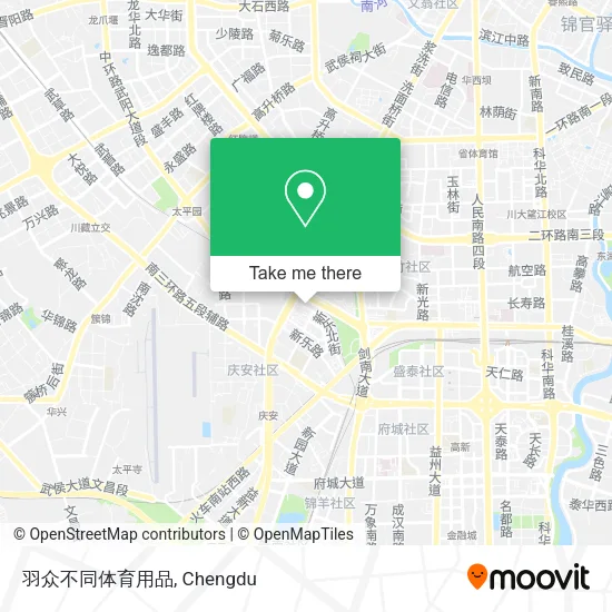 羽众不同体育用品 map
