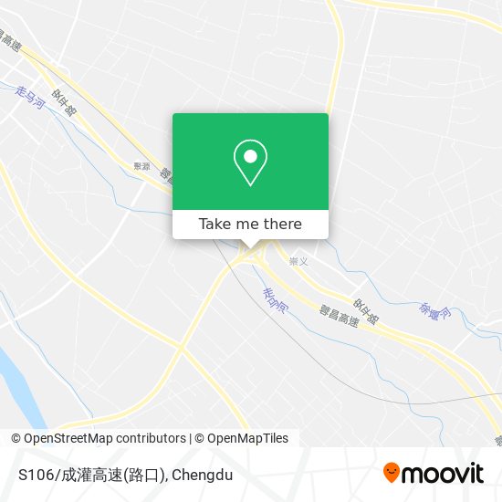 S106/成灌高速(路口) map