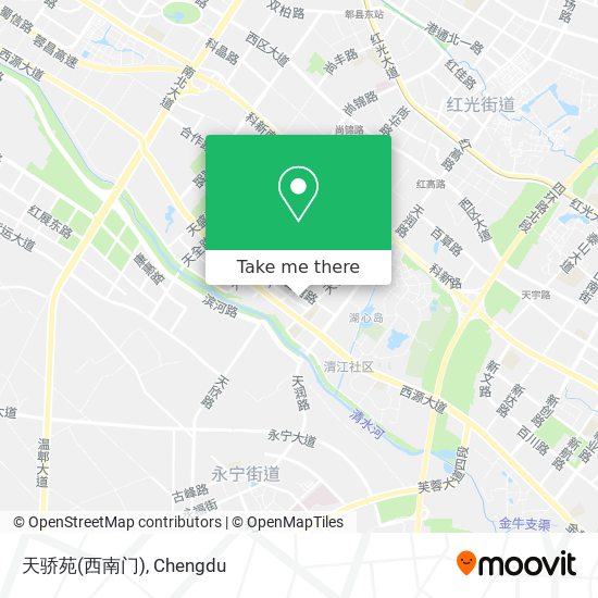 天骄苑(西南门) map