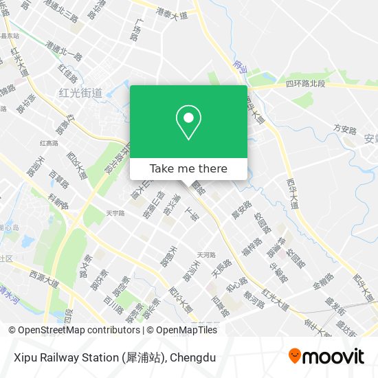 Xipu Railway Station (犀浦站) map