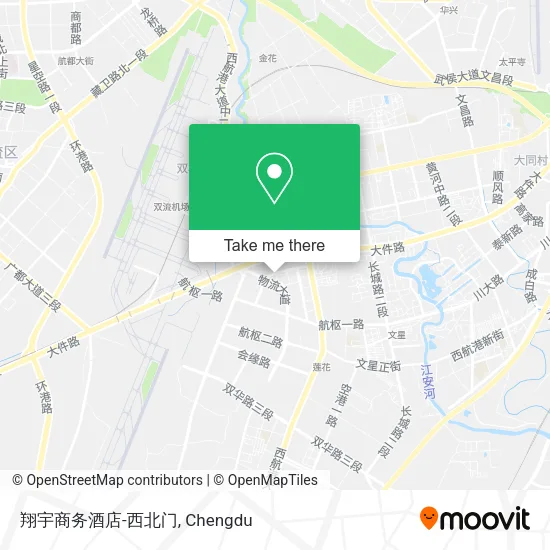 翔宇商务酒店-西北门 map