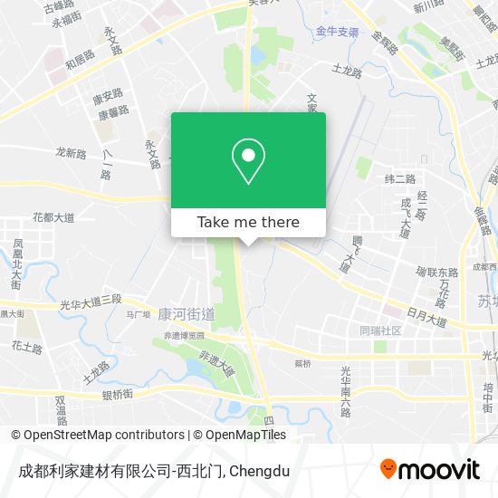 成都利家建材有限公司-西北门 map