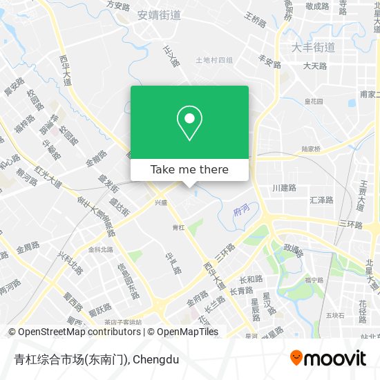 青杠综合市场(东南门) map