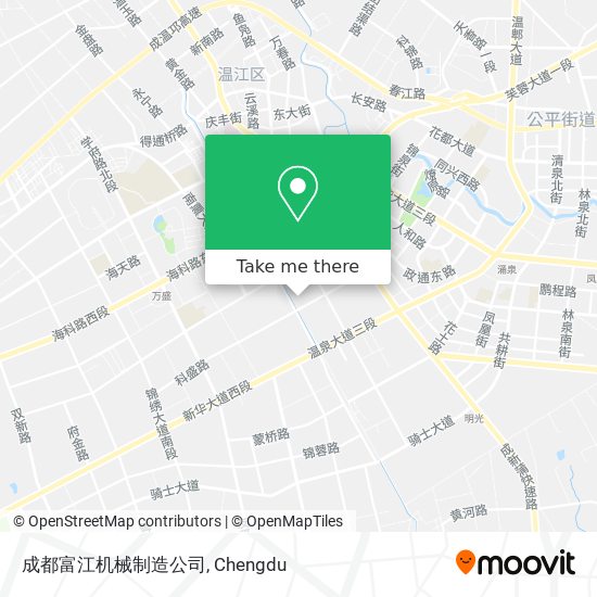 成都富江机械制造公司 map