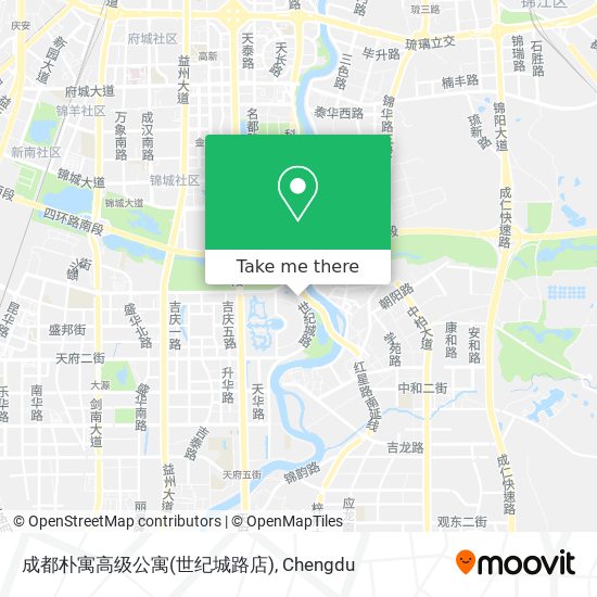 成都朴寓高级公寓(世纪城路店) map