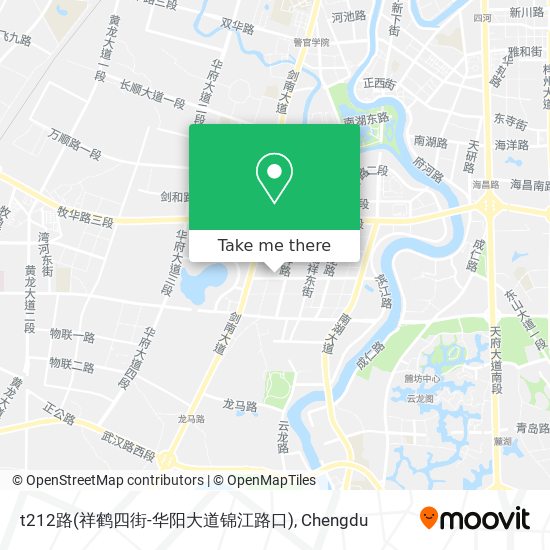 t212路(祥鹤四街-华阳大道锦江路口) map