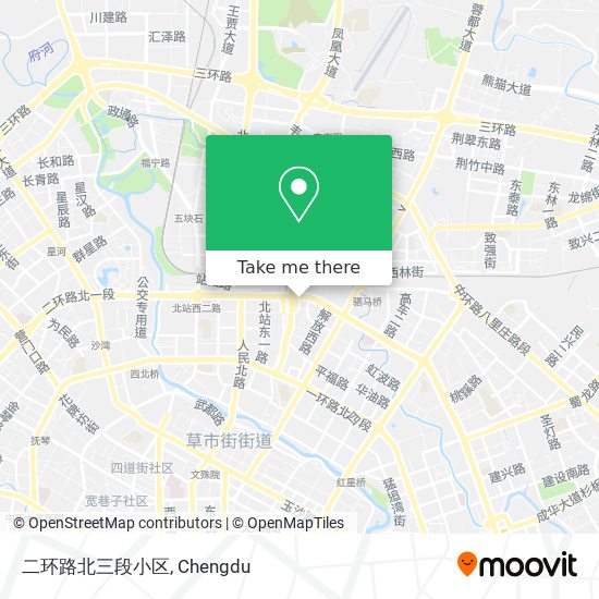 二环路北三段小区 map