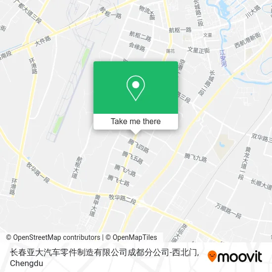 长春亚大汽车零件制造有限公司成都分公司-西北门 map