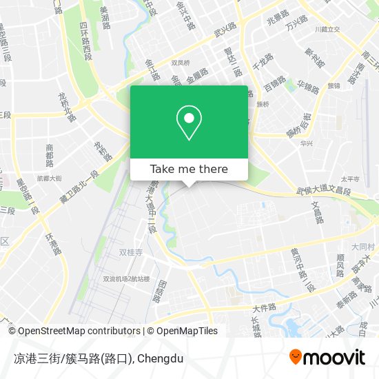 凉港三街/簇马路(路口) map