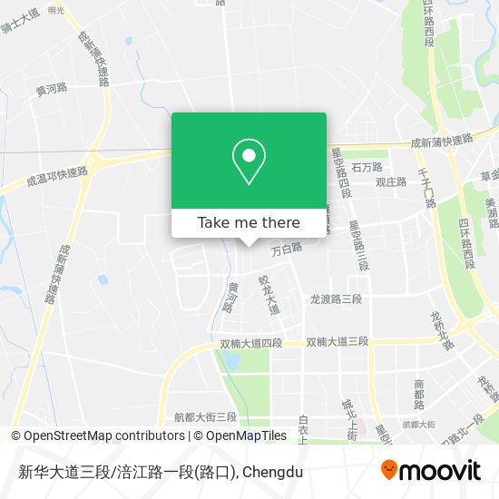 新华大道三段/涪江路一段(路口) map