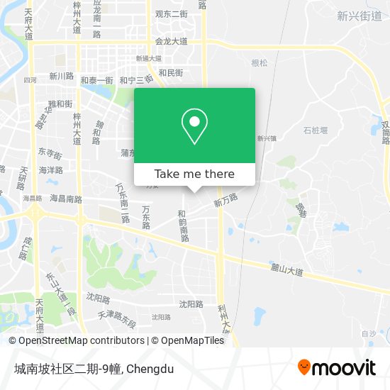 城南坡社区二期-9幢 map